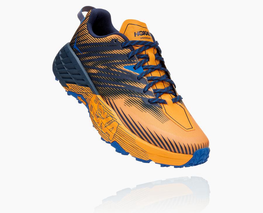 Zapatillas Trail Hoka One One Hombre - Speedgoat 4 - Naranjas/Negras - PEI439257